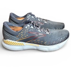 Brooks Glycerin GTS 20 Road Running Shoes Men’s 11 Grey Chili Oil Athletic